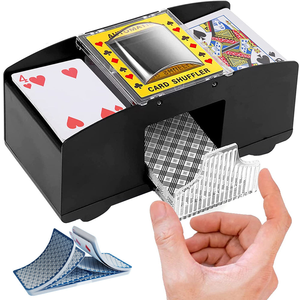 Automatischer Kartenmischer mit Auffangschale