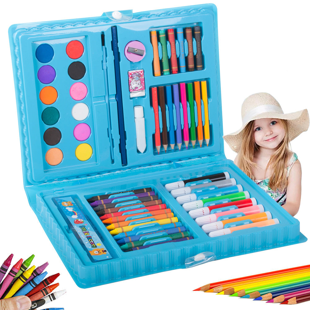 Kunstset "Kids Artist" im Koffer, 68-teilig, blau