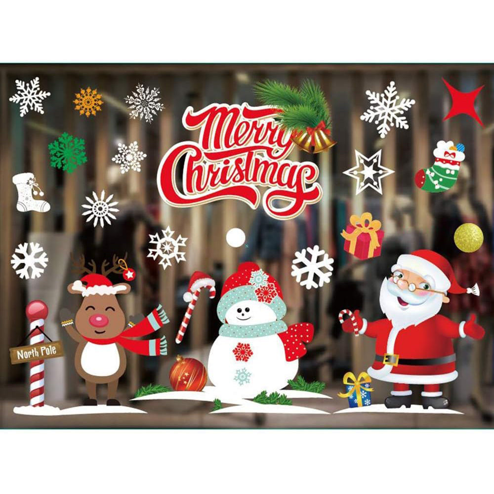 Weihnachts-Fensteraufkleber "Feiertage", 35 × 50 cm