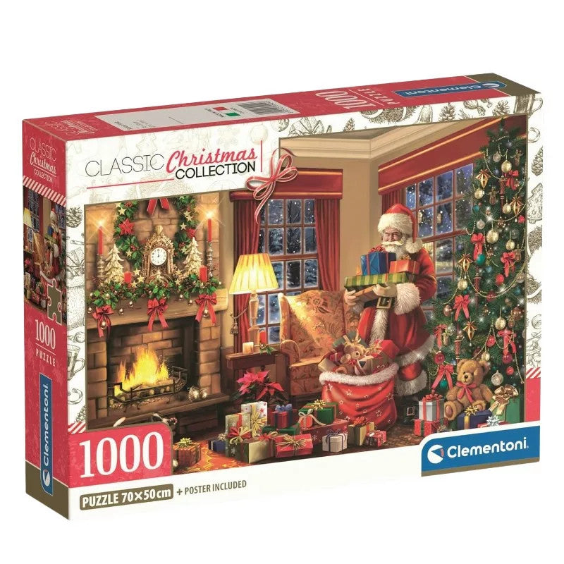 Clementoni Puzzle "Weihnachtsmannbesuch" (1000 Teile)