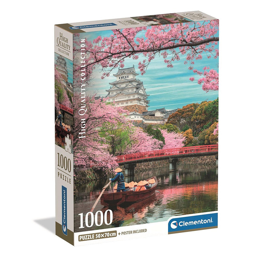 Clementoni Puzzle "Japan Himeji" (1000 Teile mit Poster)