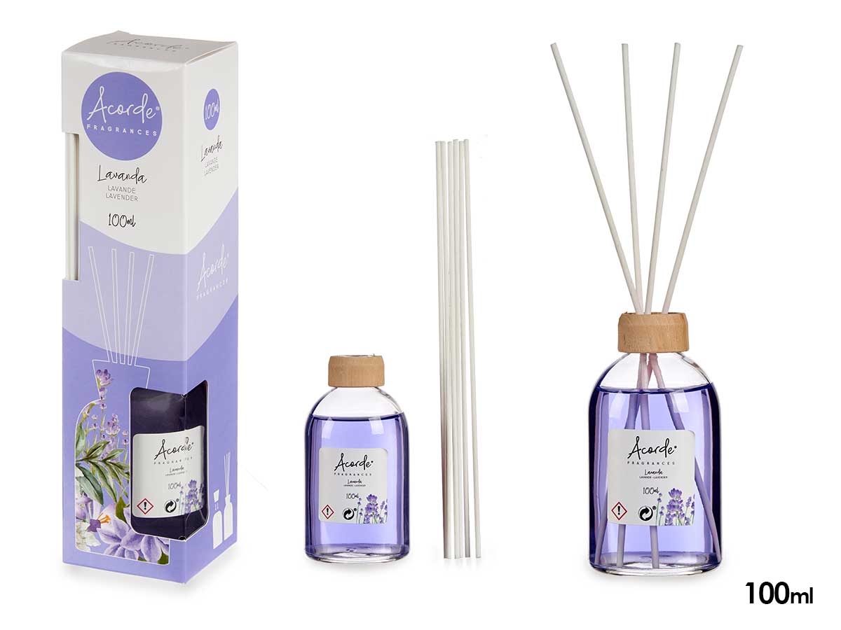Raumduft "Lavanda" mit Duftstäbchen, 100 ml
