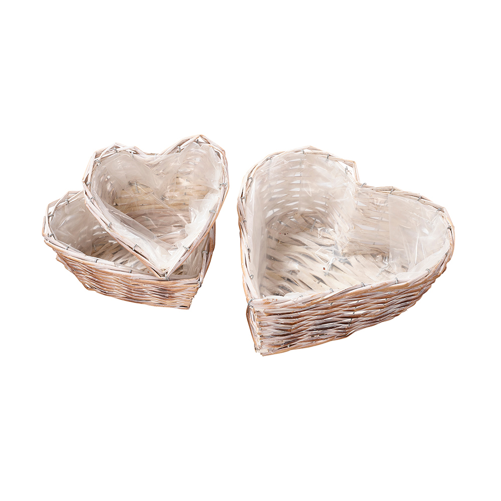 Herzförmige Pflanzgefässe "Amora" 3er-Set