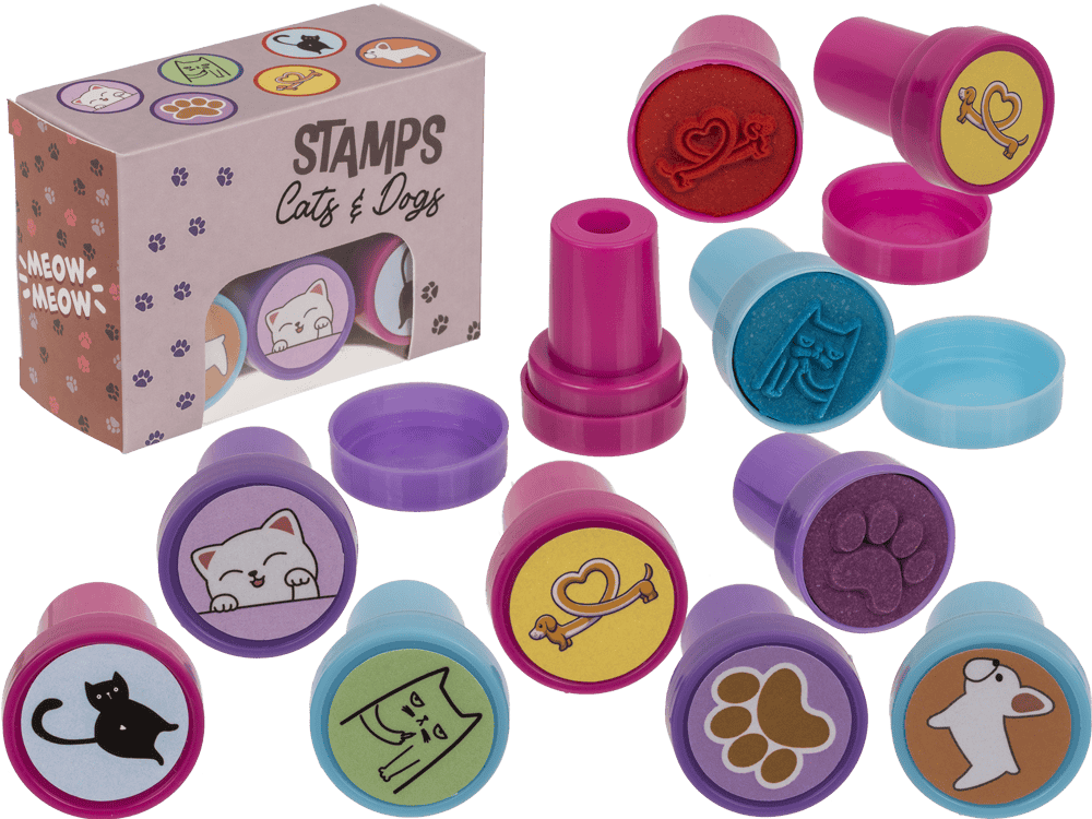 Stempelset "Katzen und Hunde"