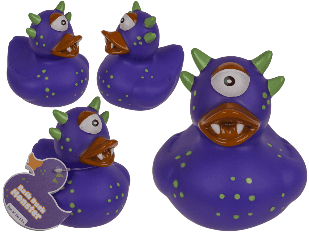 Badeente "Monster", violett