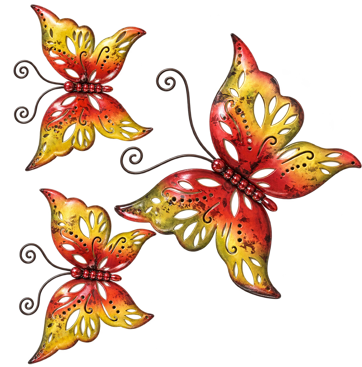 Wanddeko "Butterfly" 3er-Set