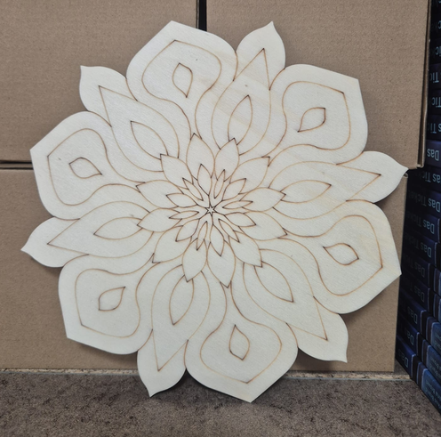 Holz Mandalas 4er-Set, je Ø 20 cm