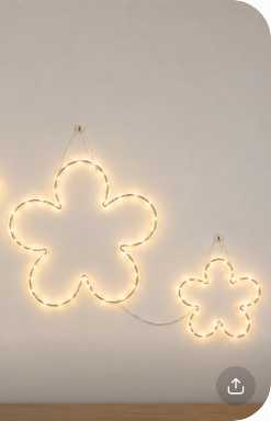 LED-Hängedeko "Flor" 2er-Set