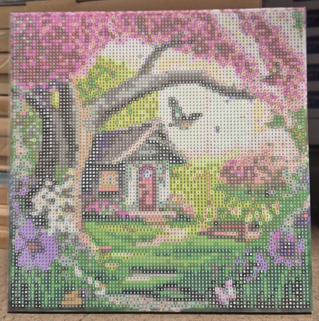 Diamond Painting "Elfenhaus" 25 x 25 cm 4er-Set