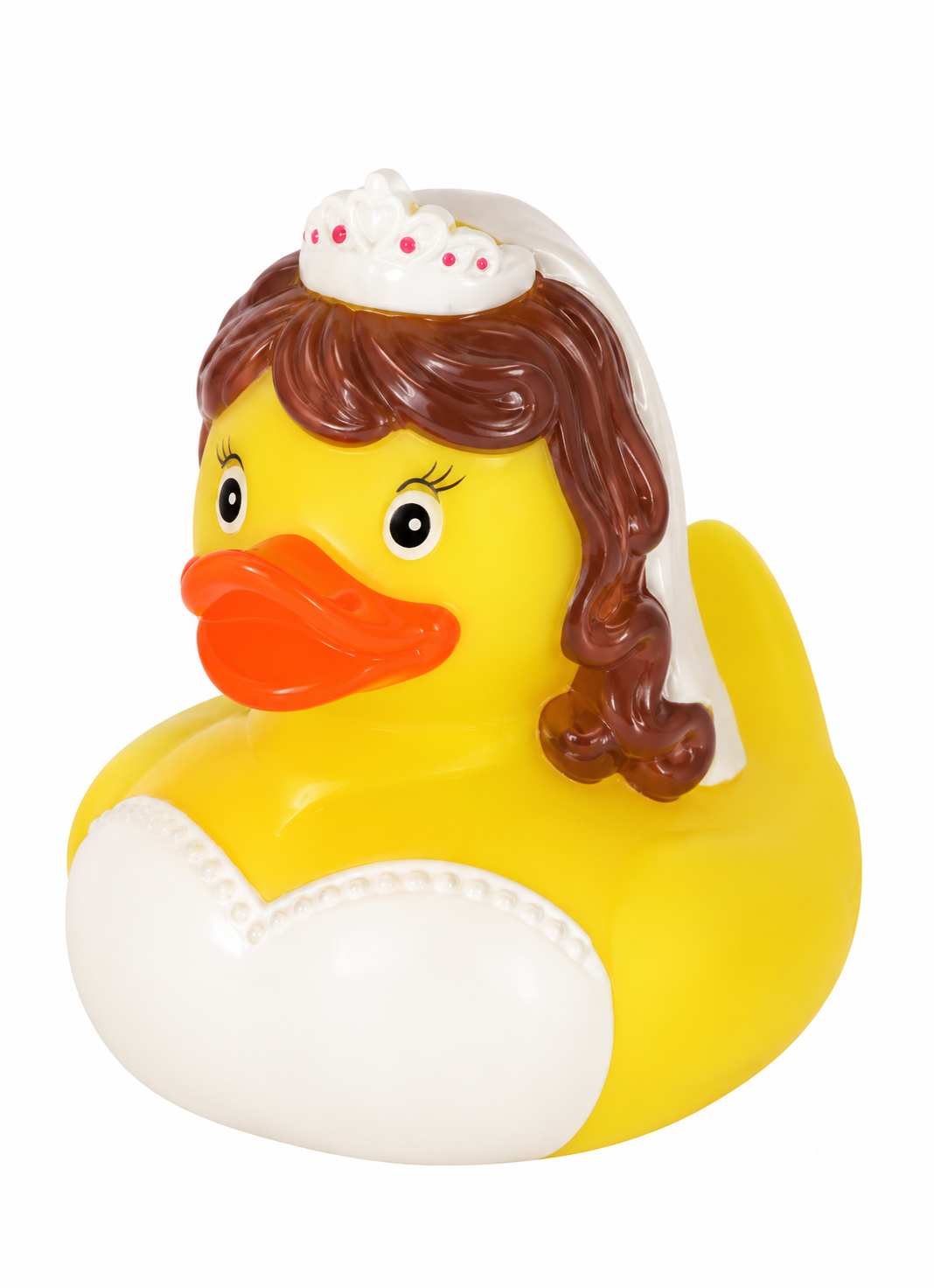 Badeente Hochzeit, die Braut ca. 8cm Höhe