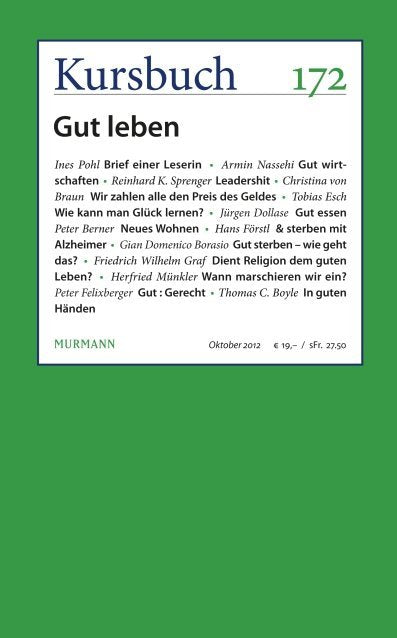 Kursbuch Nr. 172 (Armin Nassehi)