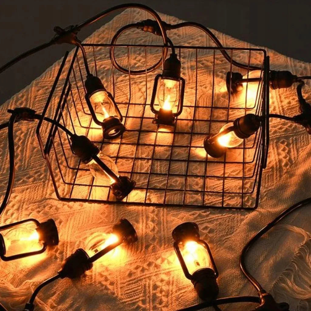 LED-Lichterkette "Laternenzauber" mit 10 Laternen