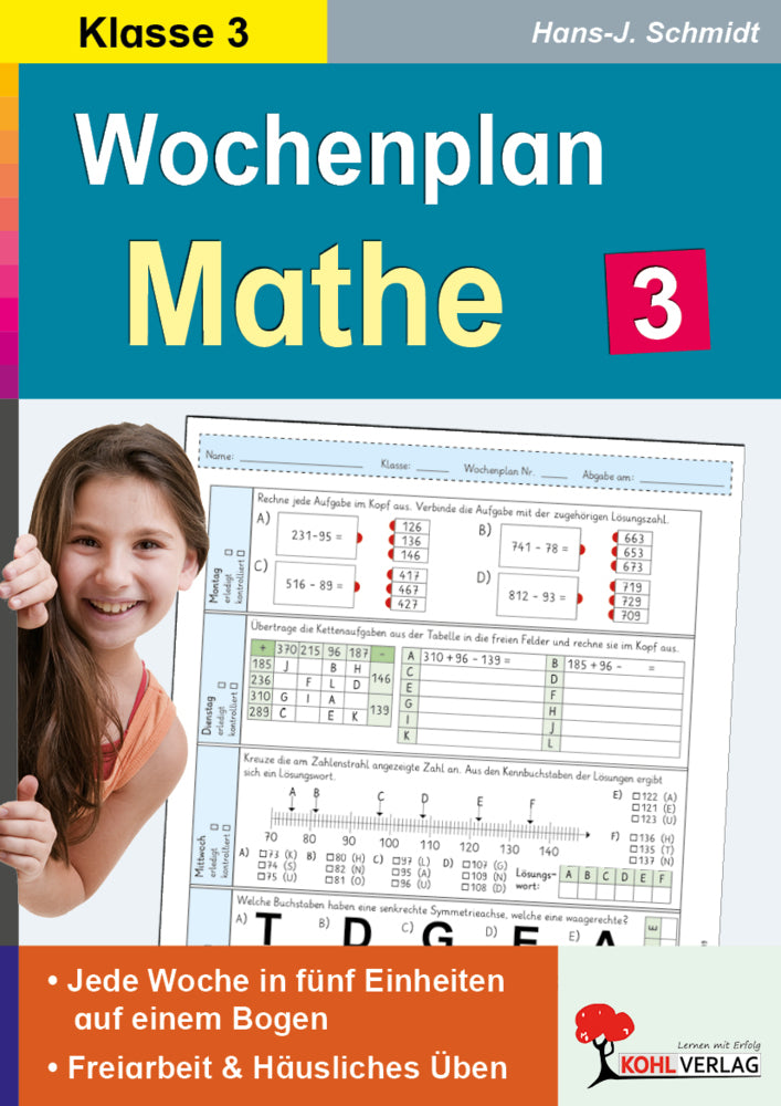 Wochenplan Mathe / Klasse 3 (Hans-J. Schmidt)