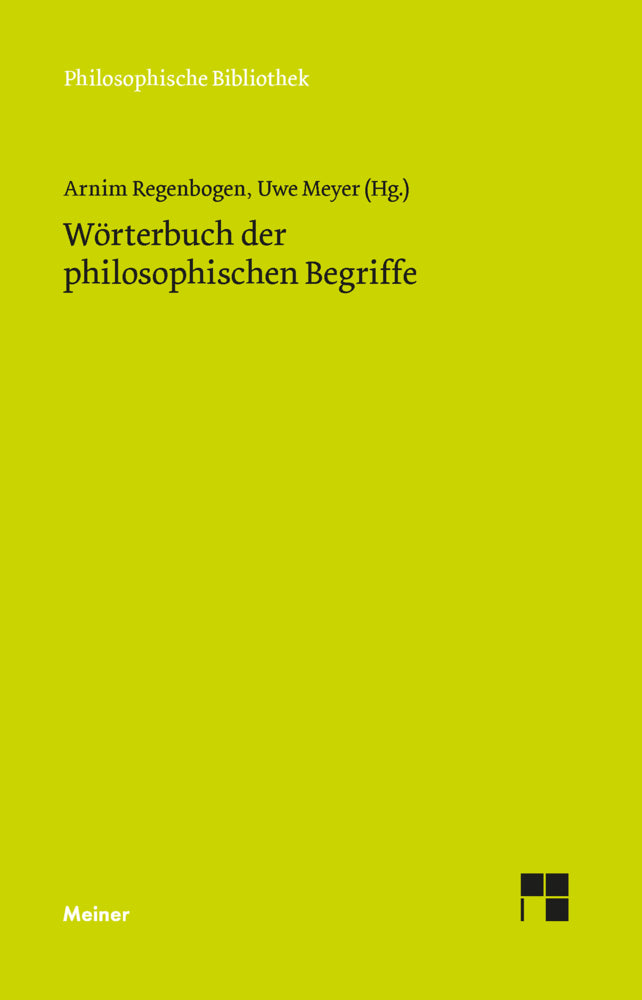 Wörterbuch der philosophischen Begriffe (Arnim Regenbogen)