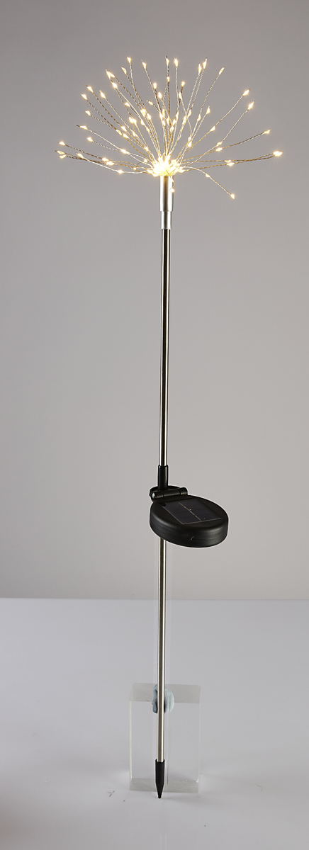 Solar-Lichtstecker «Diamantenregen» (LED, weiss)