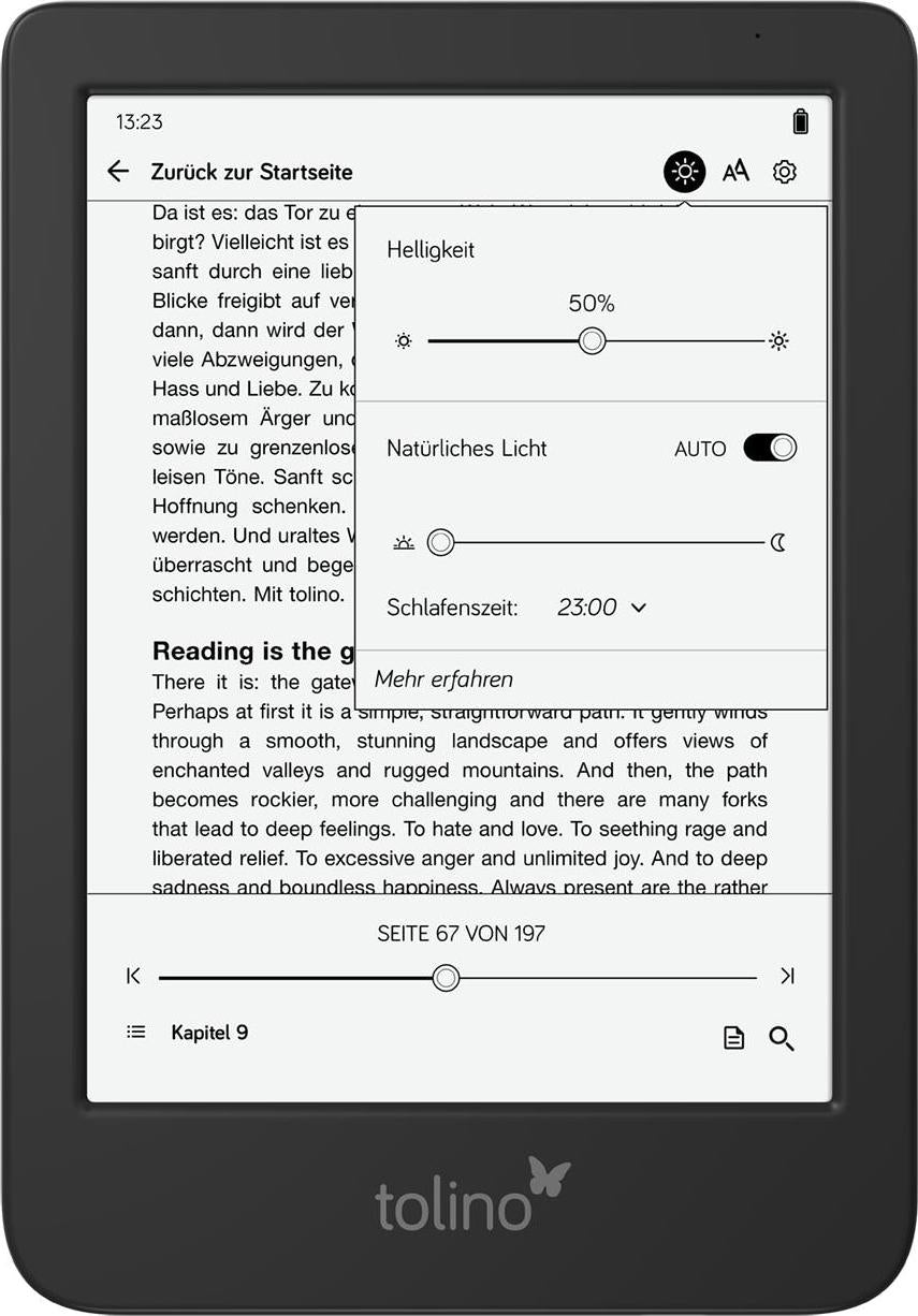 tolino Shine (6", 16 GB, Schwarz)