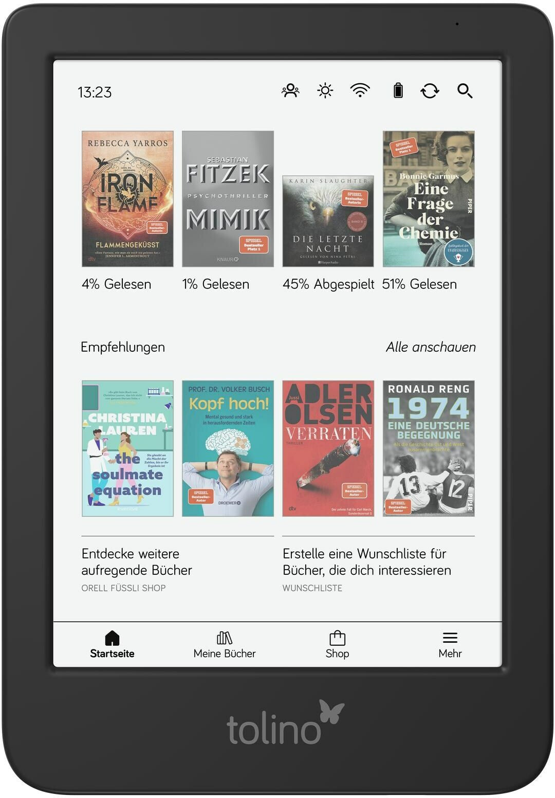 tolino Shine Color (6", 16 GB, Schwarz)