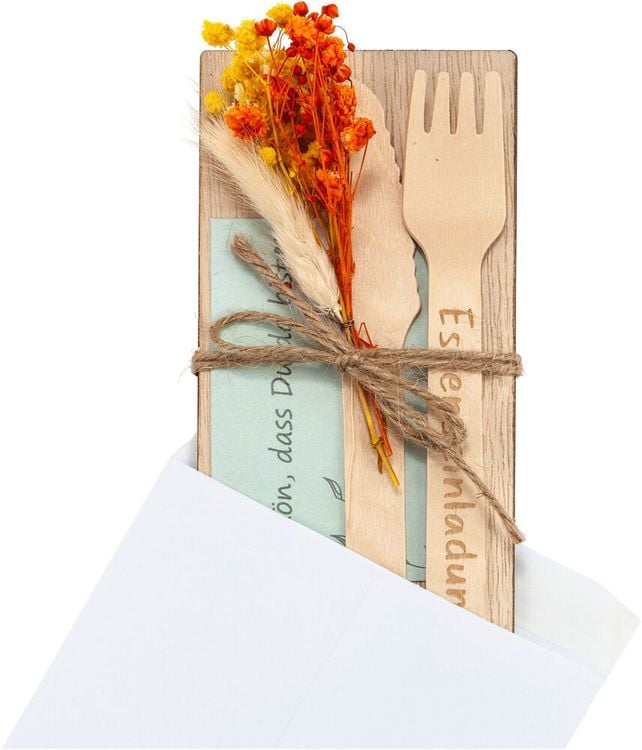 Gutschein-Geschenk "Essenseinladung" 4er-Set