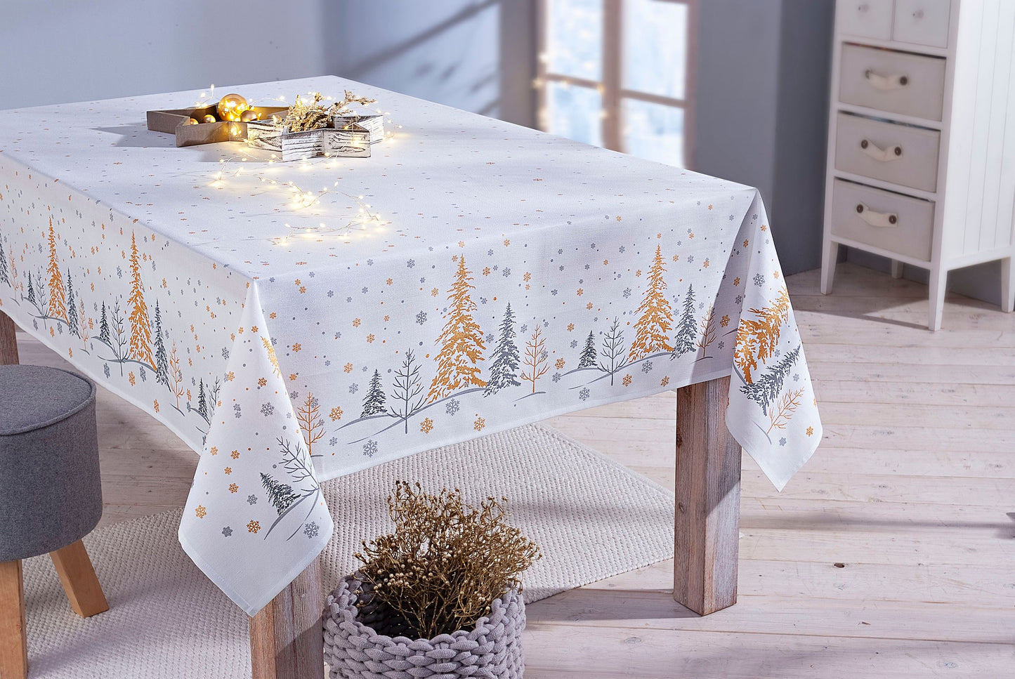 Tischdecke "Classy Christmas" 130 x 170 cm