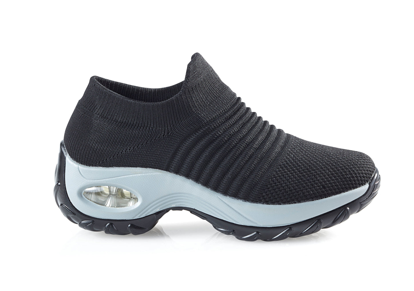 Freizeitschuh "Stretch", schwarz (Grösse: 41)