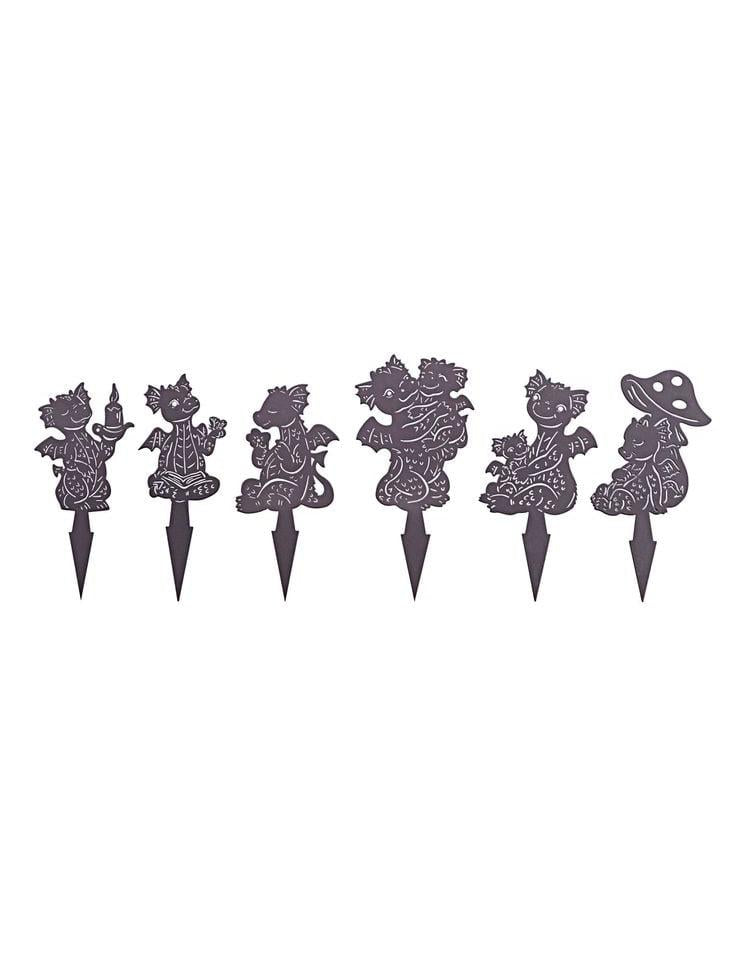 Dekostecker "Drachenfreunde" 6er-Set