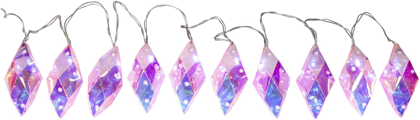 LED-Lichterkette "Pink Diamond" 135 cm