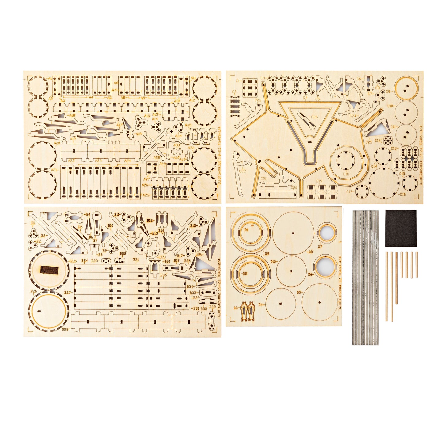 3D Holzpuzzle "Drum Kit"