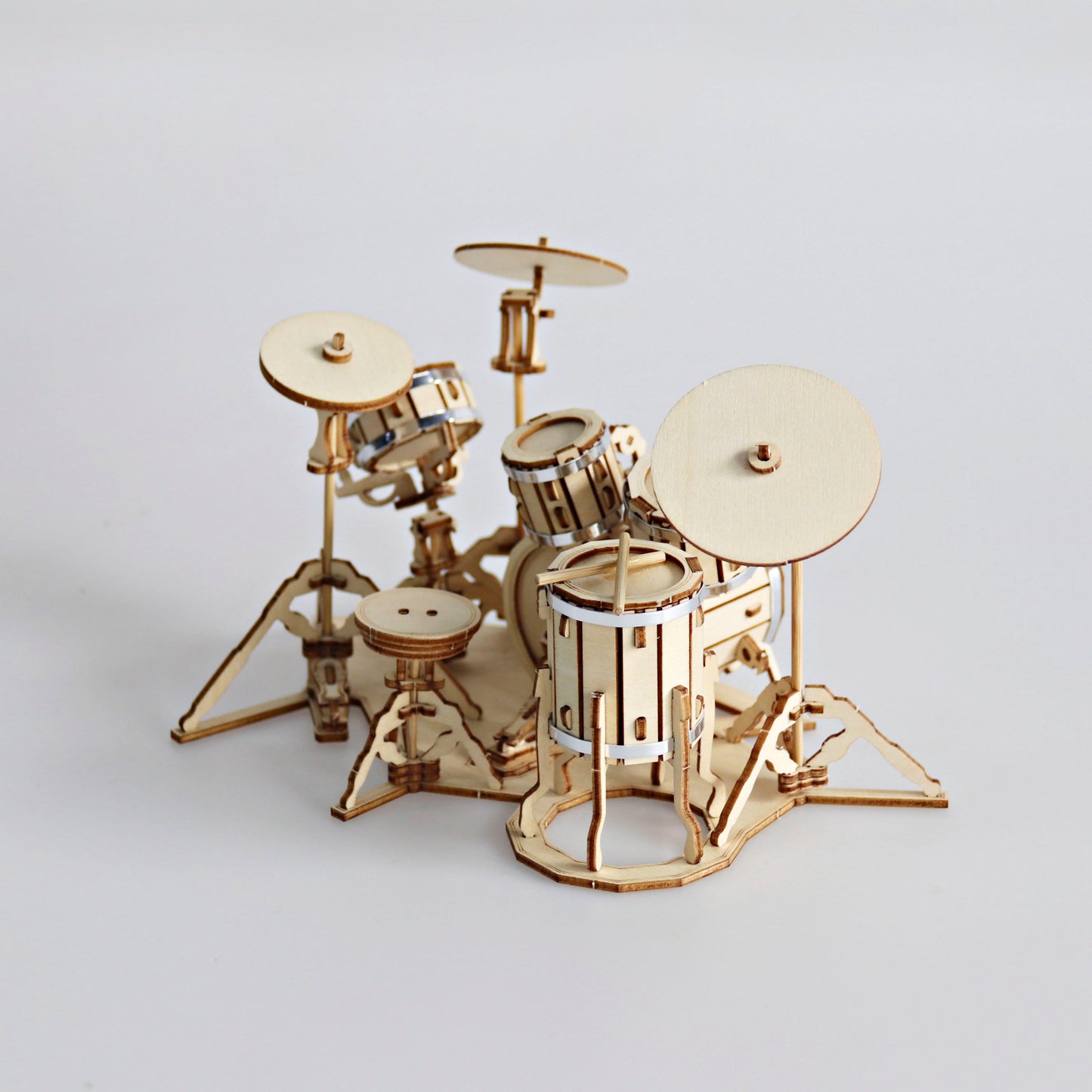3D Holzpuzzle "Drum Kit"