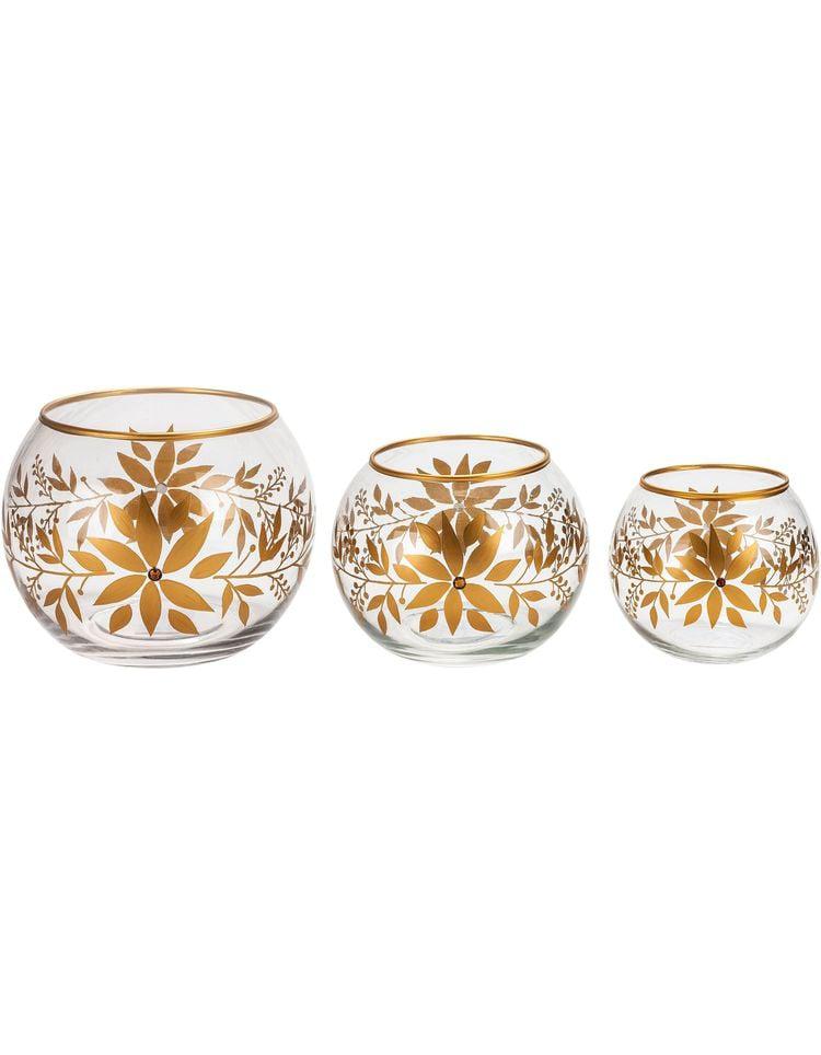 Windlichter "Flower" 3er-Set