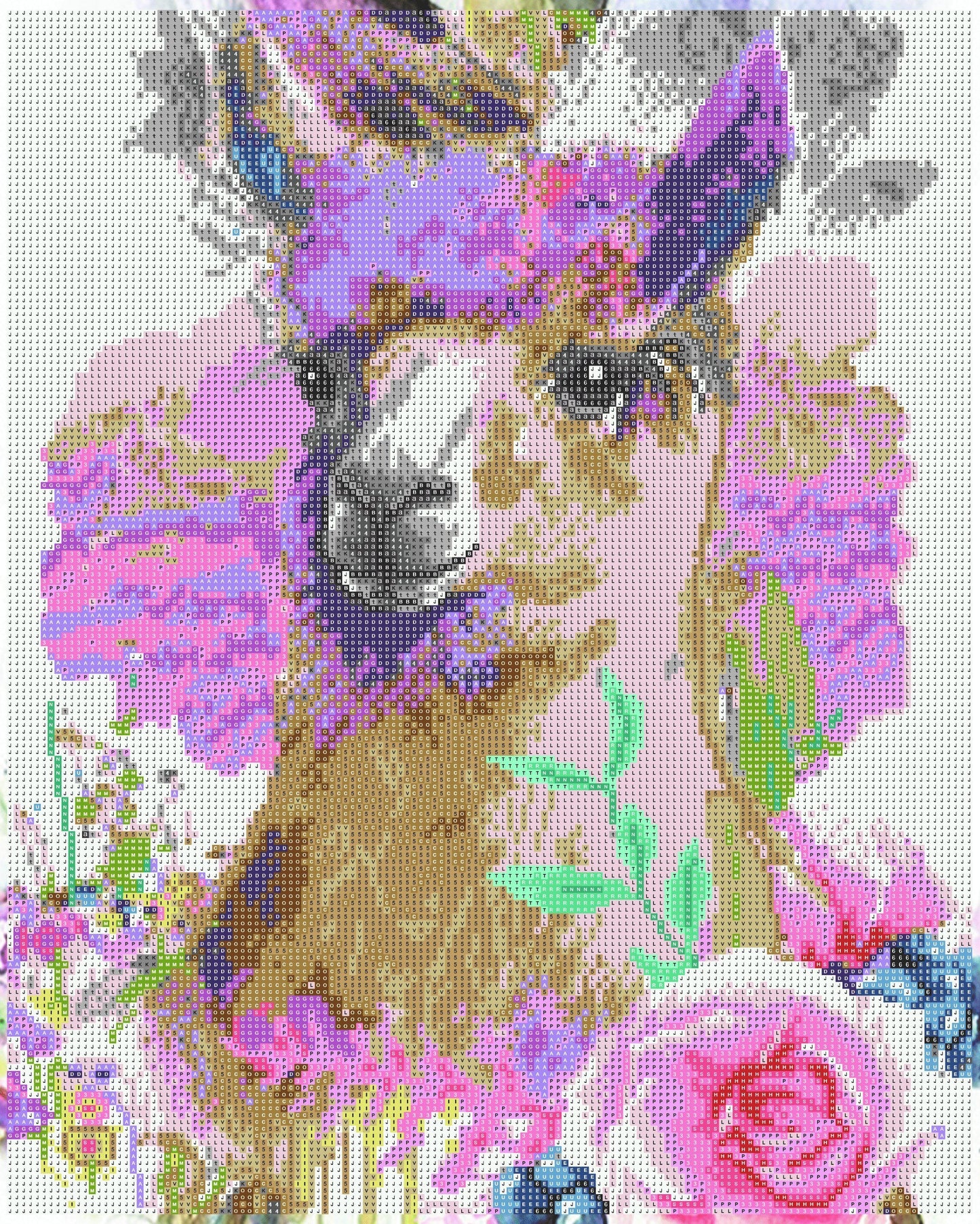 Diamond Painting "Alpaka Philomena" 40 x 50 cm