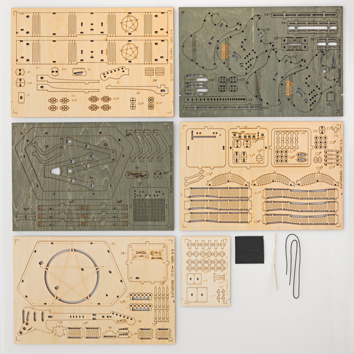 3D-Holzpuzzle "Gitarre"