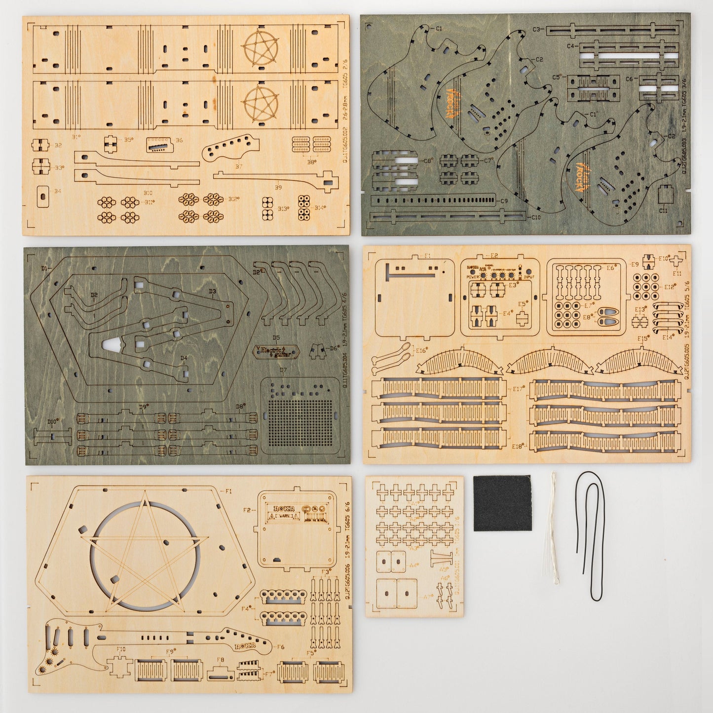 3D-Holzpuzzle "Gitarre"