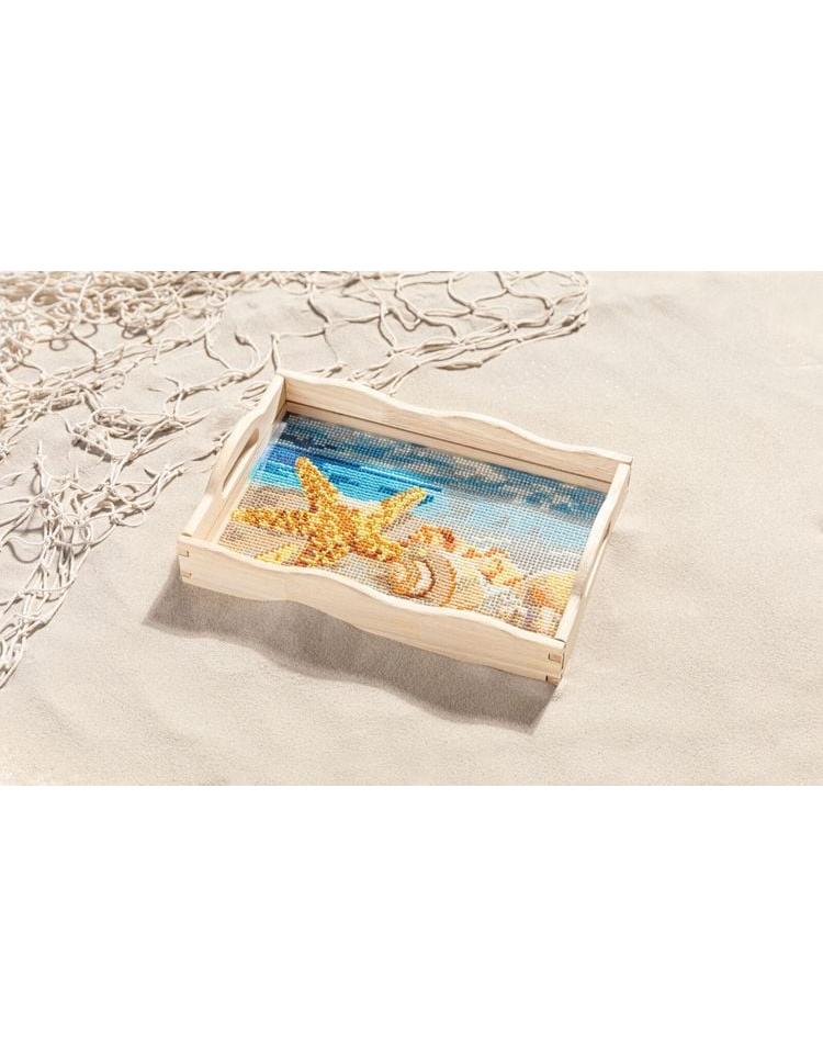 Diamond Painting Holztablett "Maritim" 30 x 20 cm