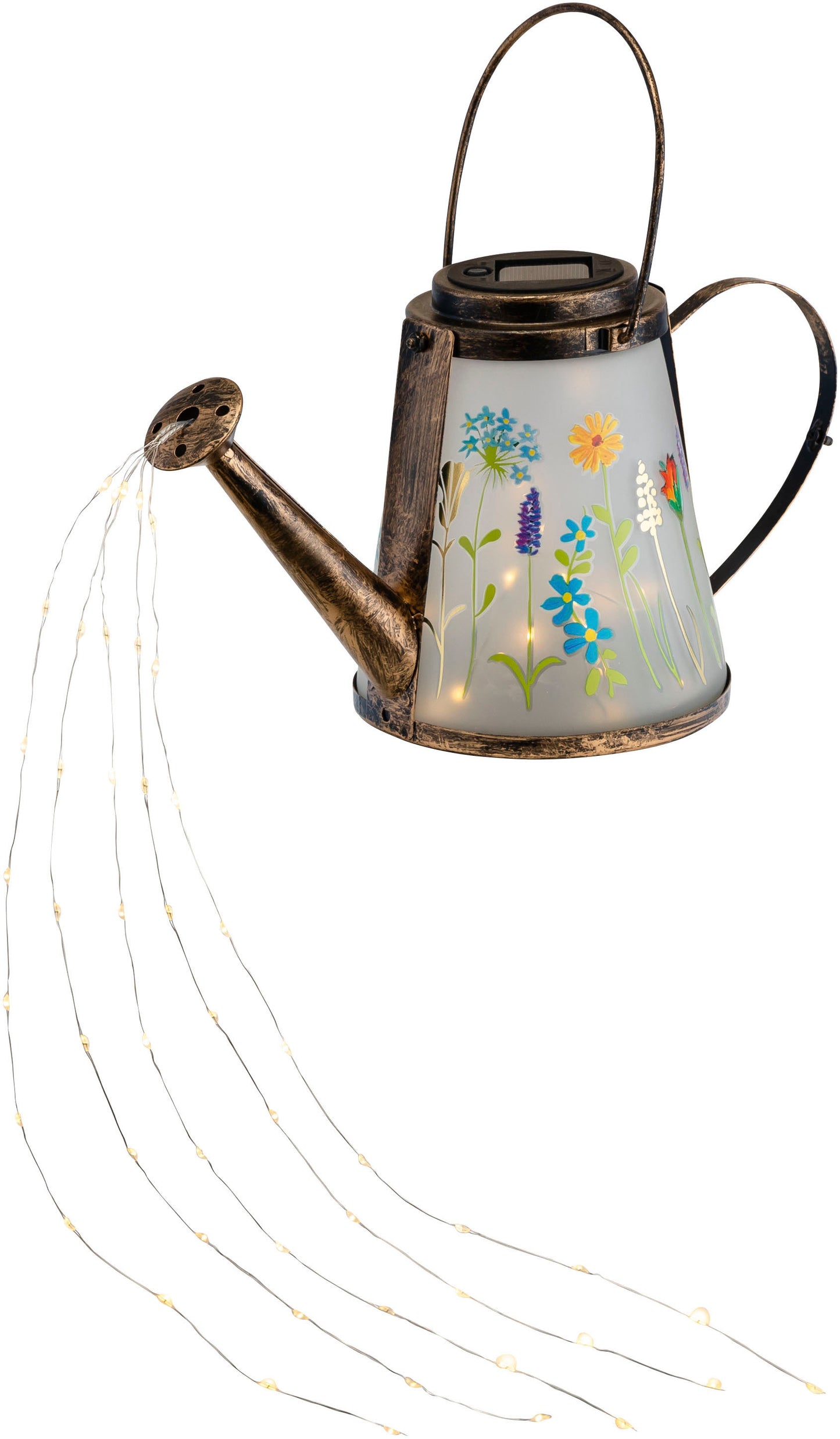 Solar-Gartenstecker "Giesskanne Flower" 70 LEDs