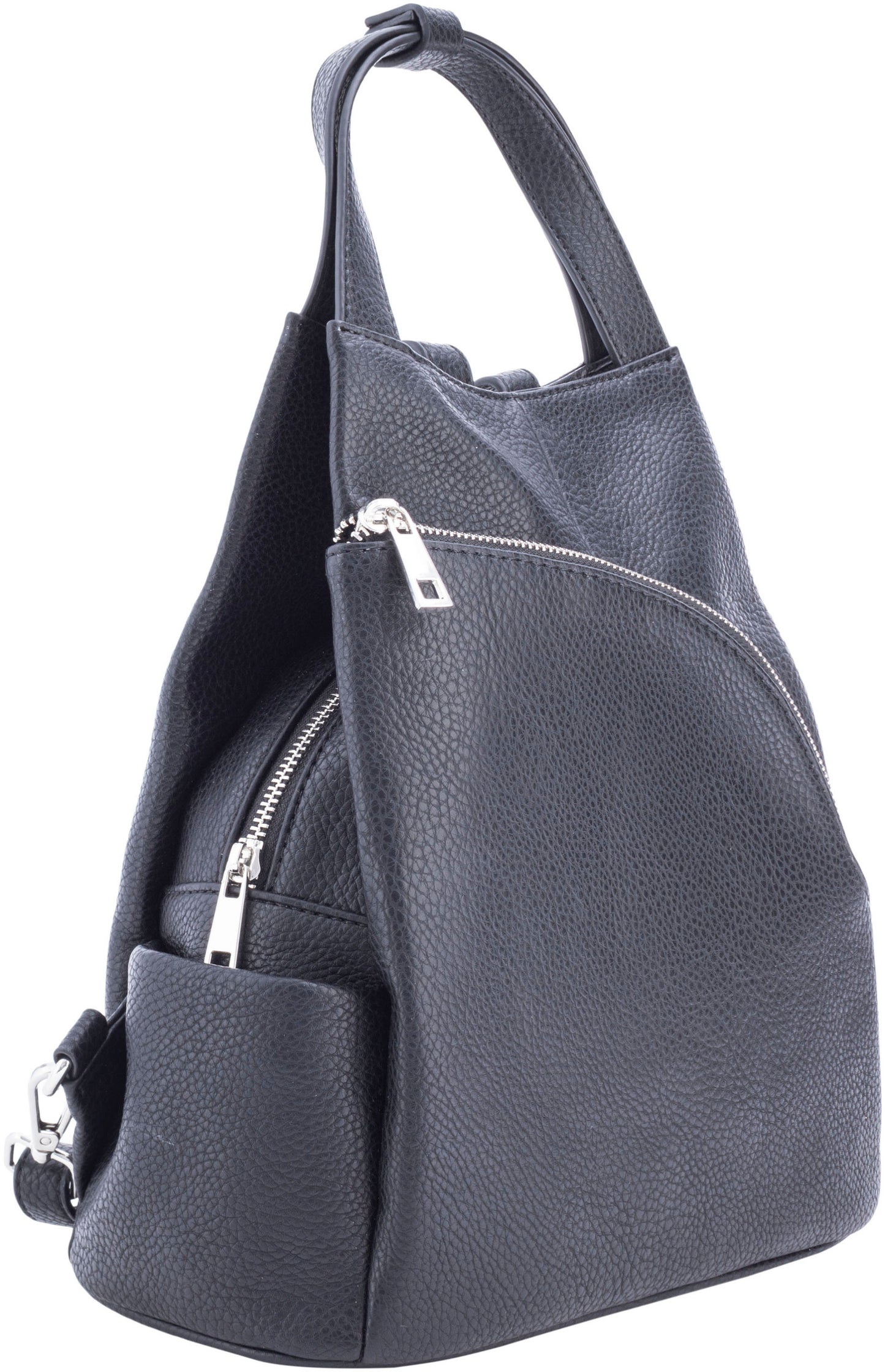 T&F Schulter- & Rucksacktasche "Sophia" (Farbe: schwarz)