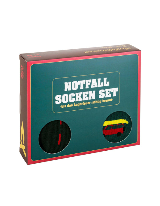Lustige Socken "Camping" 2er-Pack