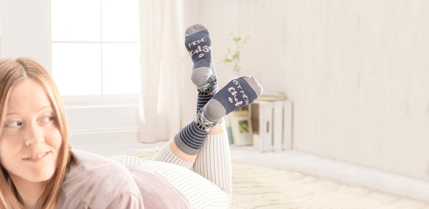 Katzensocken "Katzenliebe" 3er-Set