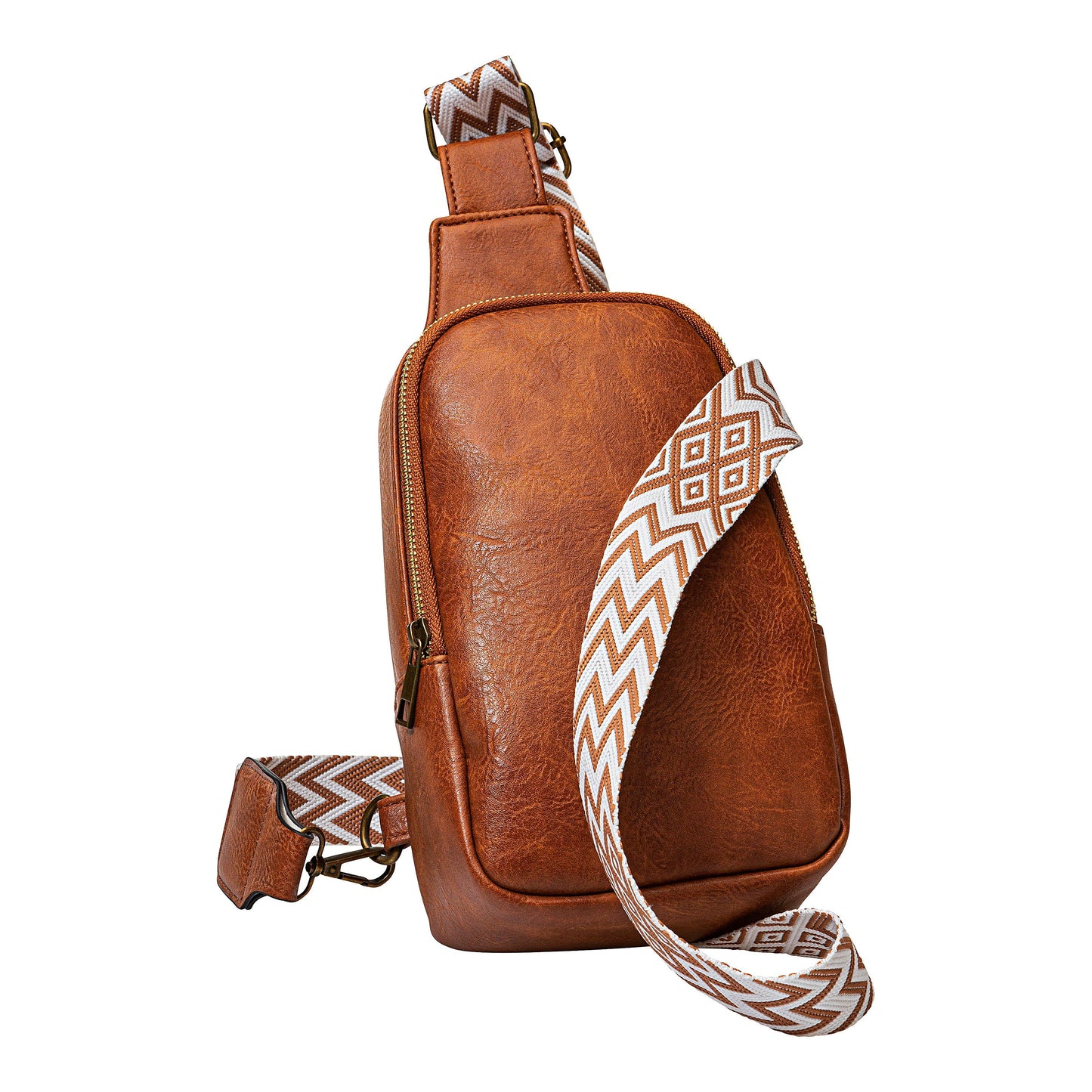 HJP Damen Sling Bag "Fina" (Farbe: cognac)
