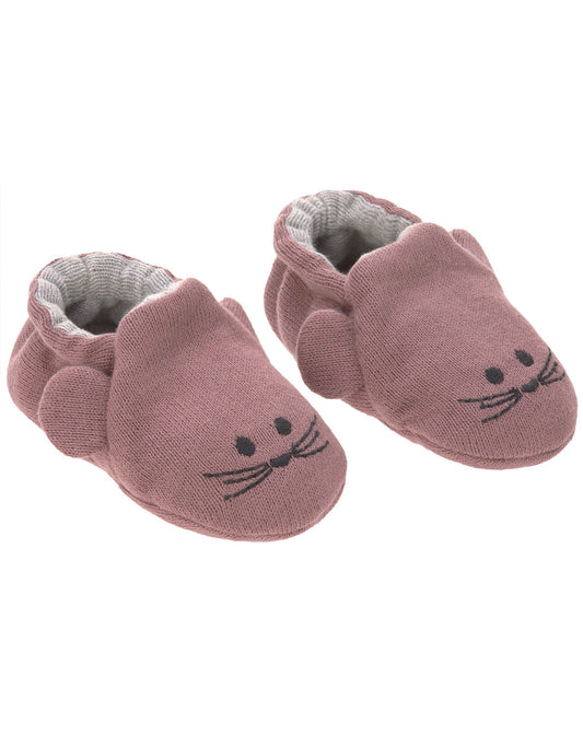 Lässig Krabbelschuhe "Little Chums - Mouse", beere
