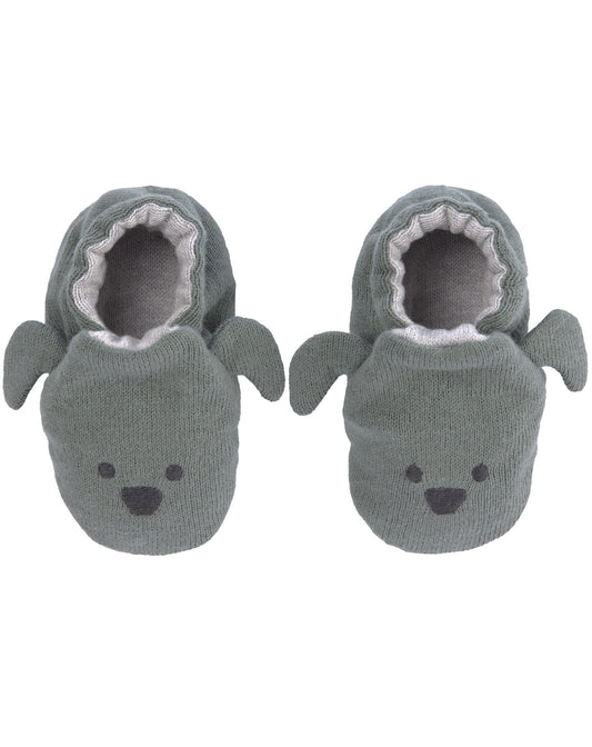 Lässig Krabbelschuhe "Little Chums - Dog", grau