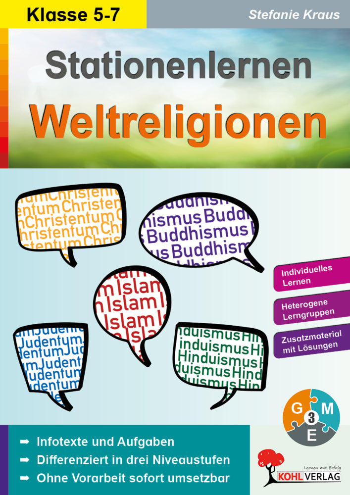 Kohls Stationenlernen Weltreligionen, 5.- 6. Schuljahr (Stefanie Kraus)