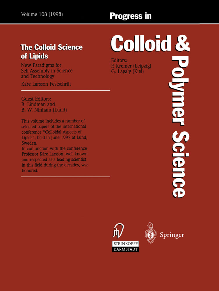 The Colloid Science of Lipids (Björn Lindmann)