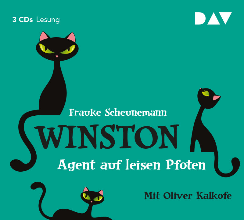 Winston - Agent auf leisen Pfoten, 3 Audio-CD (Frauke Scheunemann)
