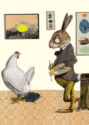 Osterhase, Postkarten (Wolf Erlbruch)