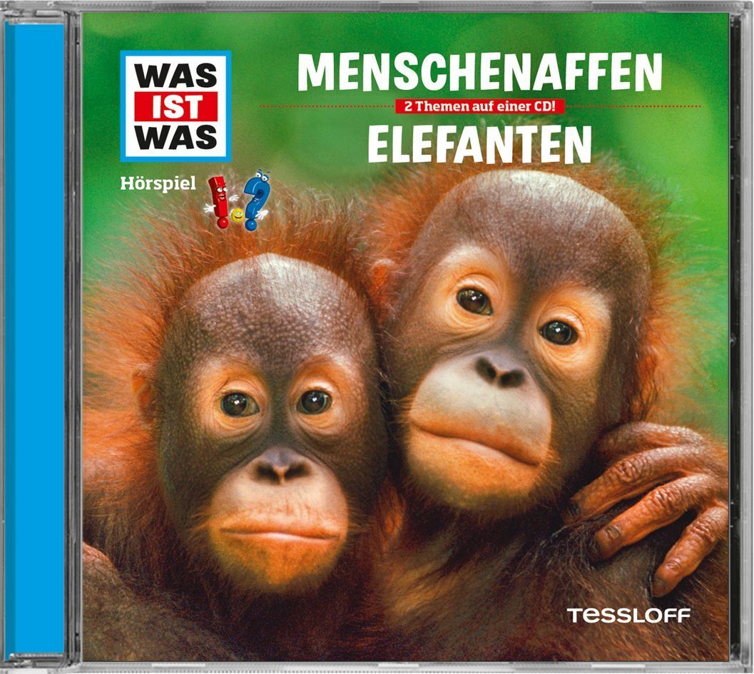 WAS IST WAS Hörspiel: Menschenaffen / Elefanten, Audio-CD (Kurt Haderer)