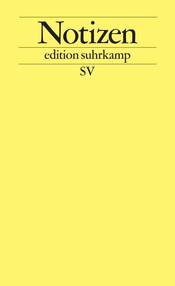 Notizbuch edition suhrkamp