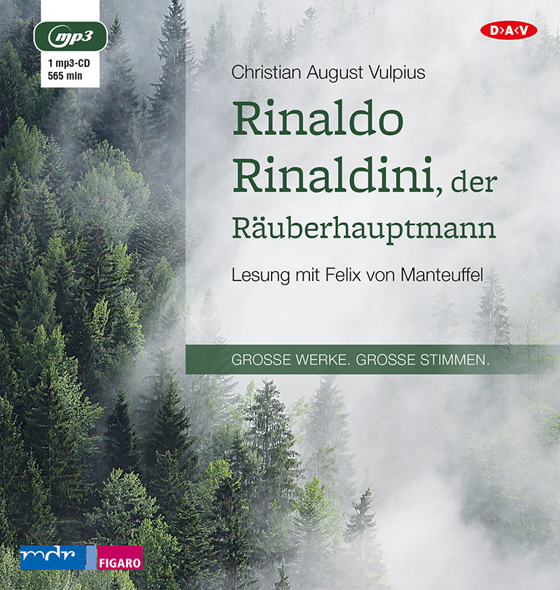 Rinaldo Rinaldini, der Räuberhauptmann, 1 Audio-CD, 1 MP3 (Christian August Vulpius)