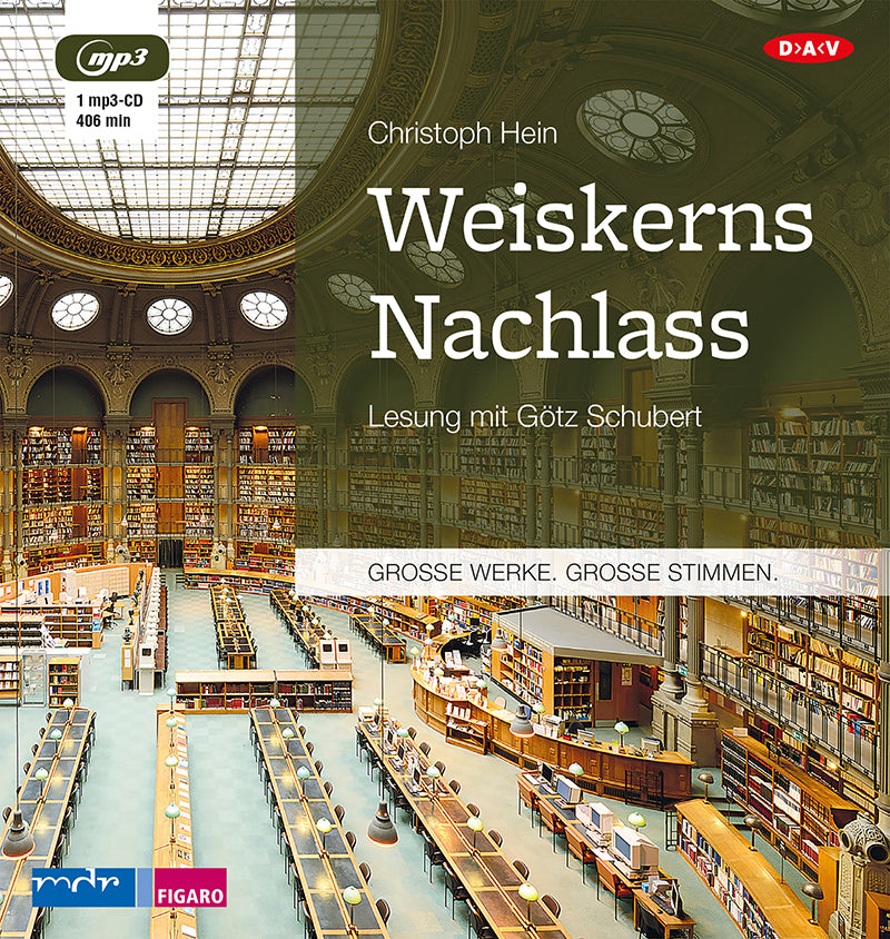 Weiskerns Nachlass, 1 Audio-CD, 1 MP3 (Christoph Hein)