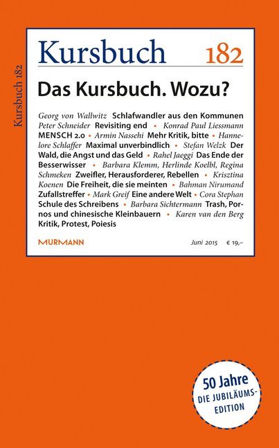 Kursbuch 182 (Peter Felixberger)