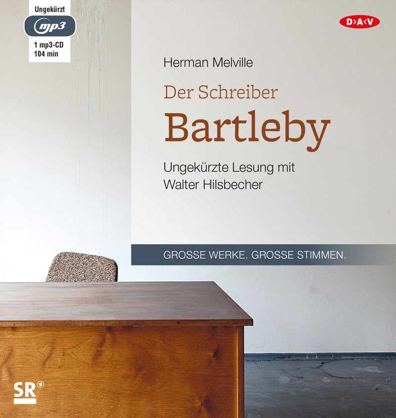 Der Schreiber Bartleby, 1 Audio-CD, 1 MP3 (Herman Melville)